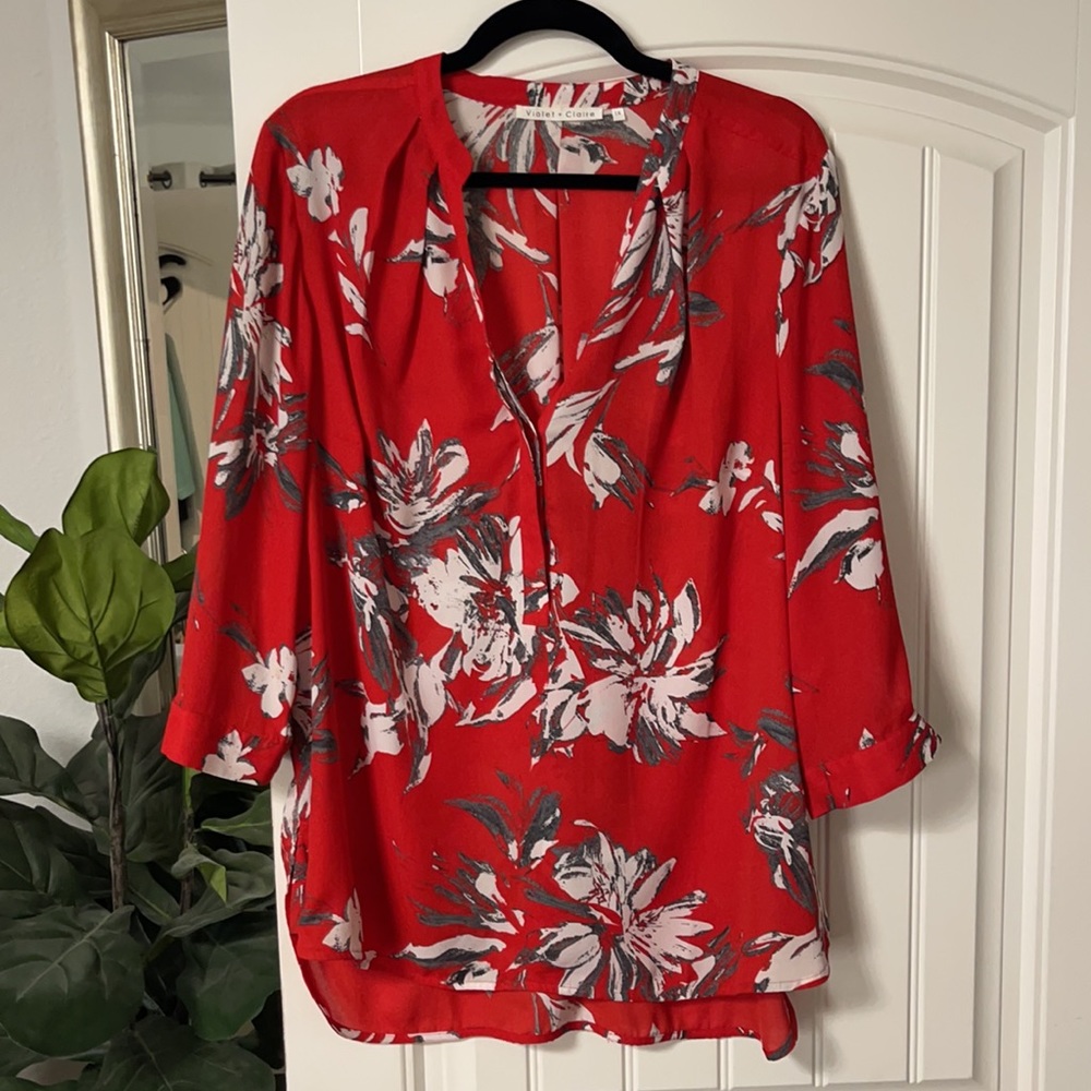 1x floral work top